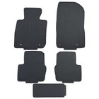 Custom-fit For 2016-2024 Mazda Cx-3 Premium All-weather Rubber Floor Mats And 