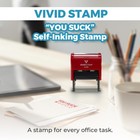 Vivid Stamp You Suck Self Inking Rubber Stamp
