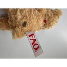 Fao Schwarz Teddy Bear Plush Tan Brown Soft Toy Red Ribbon 8 Inch 2013 Toyrus