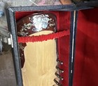 Wooden Guzheng With Floral Inlay  Decorative Hard Case  Brown Beige