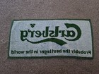 Rare Vintage Carlsberg Lager Pub Bar Beer Towel Breweriana