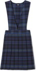 Girls Blue red  Plaid Jumper Sy9002-f1 V-neck Pleated French Toast Sizes 4 To 14