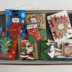 Vintage Mid Century Christmas Blank Gift Tags Unused Lot Of 10 Decor Snowman 2 