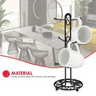 Scroll Design Coffee Mug Holder Black By Home Basics Steel Mug Stand For Any