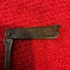 Walk-over Shoe Early 1900s Advertising Sign Metal Folding Hook Bracket Antique