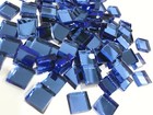 Blue Mirror Glass Mosaic Tiles Bulk 100 Pieces Crafting Supplies Wall Artwork
