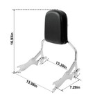 Sissy Bar Backrest Docking Hardware Kit Fit For Harley Softail Fat Bob 2018-25
