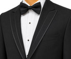 New Boys Size 8 Perry Ellis Portfolio Black Tuxedo Jacket Suit Coat Rio Blazer