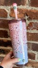 2026 Disney Mickey Mouse Pink Sakura Starbucks Tumbler W  Straw New