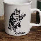 Lot Of 4 Vintage Kiln Craft B Kliban Cat Coffee Mugs Momcat Good-ole-cat Roses