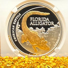 Proof 2012 Niue  999 Silver S 2 Gold Gild Florida Gator Pf70uc 1 Of 149 Spotless
