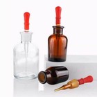30ml - 125ml Transparent Reagent Bottle W  Dropper Chemistry Dropping Bottles