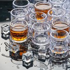 Plastic Beer Mug 2 Oz  24 Pcs Mini Beer Mug Shot Glasses  Heavy Base Clear Mi   