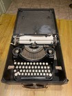Antique Underwood Standard Portable Typewriter W  Case  1920s 