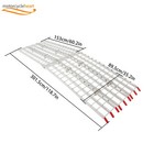 1500lb Motorcycle 3-piece Ramp Aluminum 10  Folding Arched Folding Loading Ramp