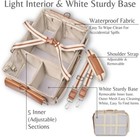 Fifthstart Beige Canvas Diaper Bag Weatherproof Caddy Multi-pocket Organizer New