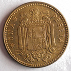 1947  49  Spain Peseta - Excellent Coin - Free Ship - Bin  344