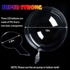 10 20 30pcs Led Light Up Bobo Balloons Party Birthday Transparent Bubble Decor