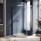 Elegant 36 5  W X 36 5  D X 72  H Neo-angle Shower Door Corner Shower Enclosure