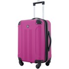 Travelers Club Chicago Hardside Expandable Spinner Luggage Fuchsia 22 Carry On