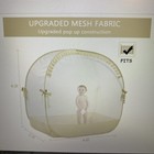 L Runnzer Baby Safety Crib Biege  Pop Up Baby Canopy  Mosquito Net Mesh Sturdy
