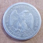 1875cc Seated Liberty Carson City 20 Cent - Vg Details  Cleaned - Free Ship  