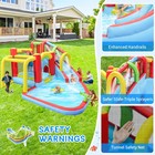 9 In1 Inflatable Slide Water Park Bouncing House Outdoor Soccer Garden Bouncer