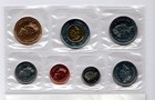 2001 Canada Royal Canadian Mint 7 Coin Uncirculated Proof Like Set Cello Sealed