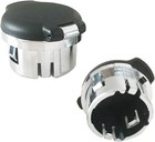 Set Of 2 Plug Cover Cap 12v Chrome Replacement Power