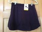 New Member s Mark Women s Woven Trek Skort W  Pockets Skirt Shorts Plum