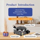 Saeuyvb Candle Making Kit supplies Electric Hot Plate silver Gray  Plate 001