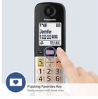 Panasonic 3 Handset Cordless Phone System Big Buttons Volume Boost Kx-tgu433
