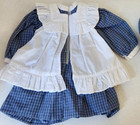 Pleasant Co 1990 American Girl Doll Samantha Blue Play Dress  Pinafore