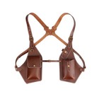 Tourbon Leather Men Carry Harness Underarm Shoulder Phone Pistol Pouch Holster