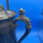 Antique Simpson Hall Miller   Co Quadruple Silver Plate Tipping Water Pitcher