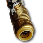 2 Pack Xfitting 1 2  Push Fit Valve Flexible Water Heater Hose  3 4 Fip 18 Inch