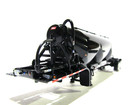 Dcp First Gear 1 64 Scale Black   Black Frame  Tandem Axle Heil Pneumatic Tanker