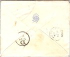 Sc  156 Banknote 1c Strip Of 3 Postal History Cover Fancy Cork Cancel Roselle Nj