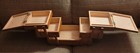Vintage Wooden 3-tiered Sewing Box Without Carrying Handle