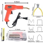 Plastic Welder Kit Soldering Hot Stapler Bumper Repair Welding Gun 1200 Staples
