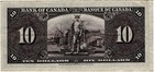 Bank Of Canada 1937  10 Ten Dollars Gordon-towers O d Prefix Vf King George Vi