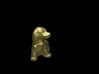 1 5    Mini Metal Dog Gold Tone Paint Vtg Japan Figurine Lab Puppy Spaniel Collie