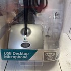 Logitech Usb Desktop Microphone 980186-0403 Black   Silver - New In Box