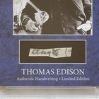 Thomas Edison Cut Handwritten Word Removed From An Autograph Letter Signed Psa