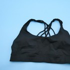 Victoria s Secret Sports Bra Womens Medium On Point Black Strappy Polyester