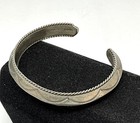 Old Pawn Navajo Carinated Ingot Cuff Bracelet Sterling Silver Native American
