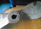 Antique Solid Bronze 2 Blade Keyed Boat Propeller  13d X 9p X 7 8  Shaft  89 99