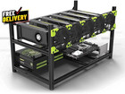 V3c 6 Gpu Mining Case Aluminum Stackable Mining Rig Open Air Frame Case With    