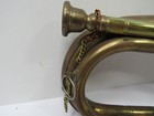 Vtg Brass Bugle Military Scout Cavalry Unbranded With Mouthpiece Musical  Guc