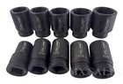 10pc Sae Deep Impact Socket 1  Inch Drive 6 Point Sockets 1  - 2  W  Case